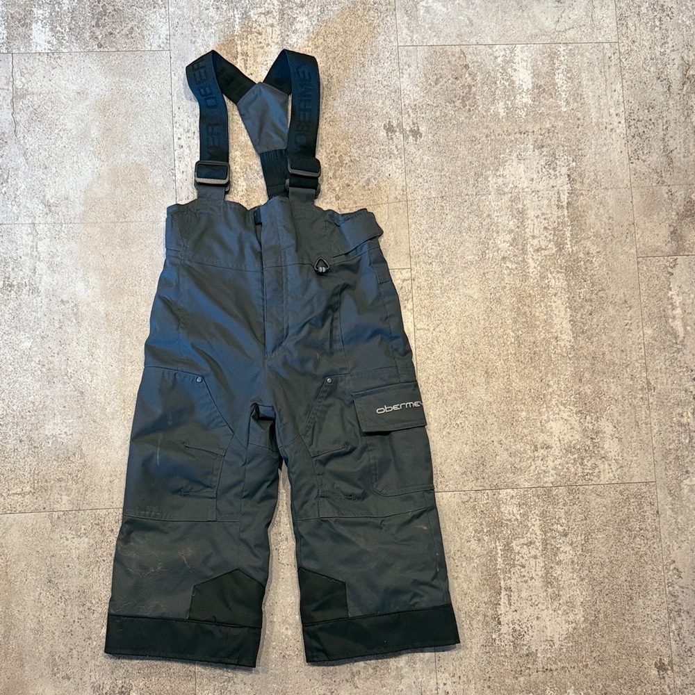 Obermeyer Kids Charcoal Snowpant Overalls